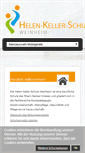 Mobile Screenshot of helen-keller-schule-weinheim.de